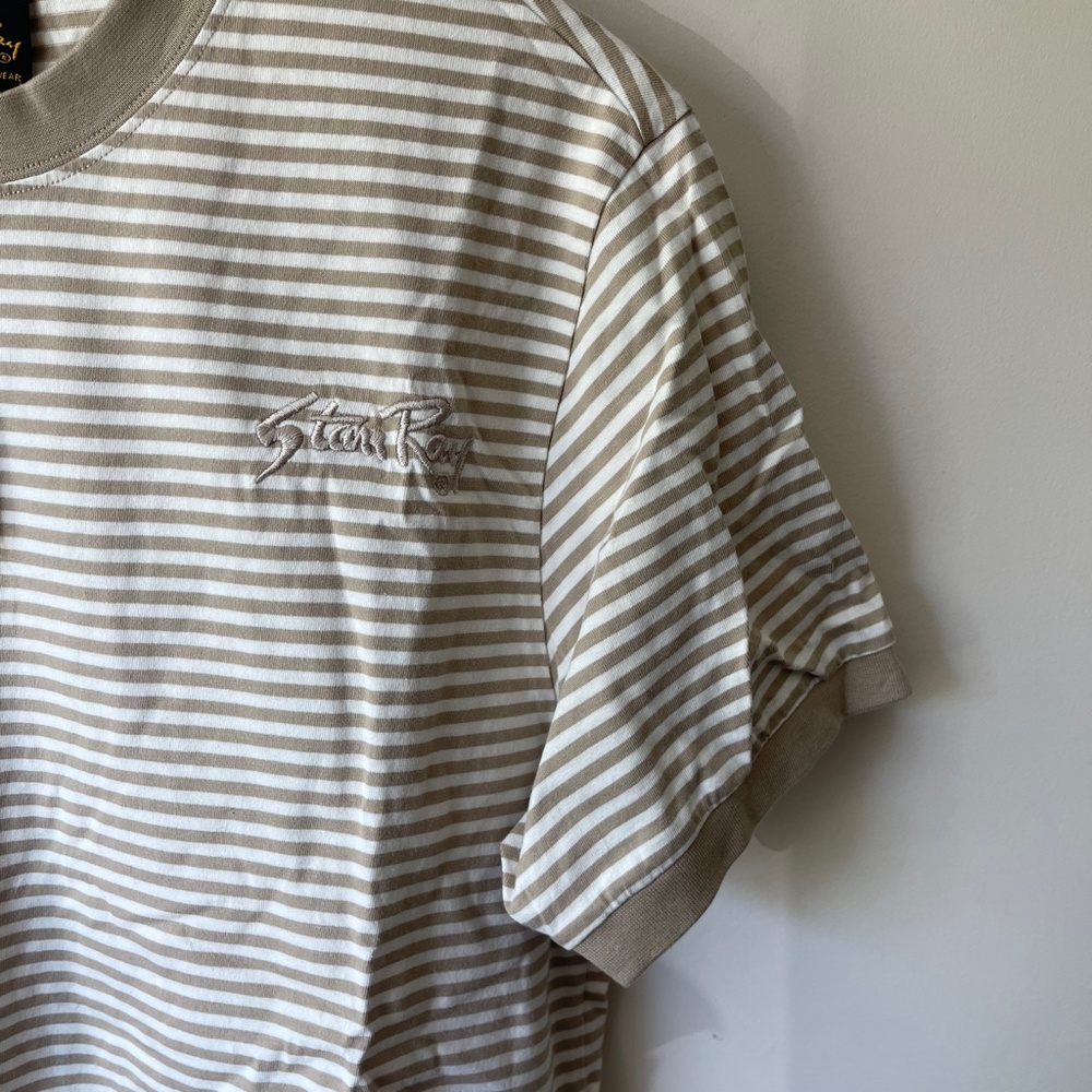 BNWT Stan Ray Ringer Tee khaki/natural - Picture 4 of 7